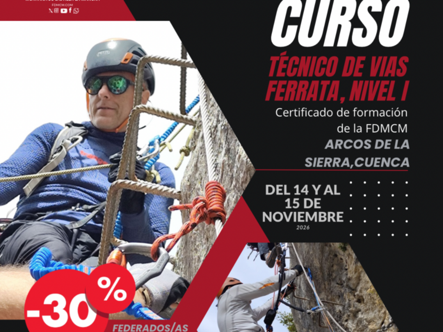 CURSO TÉCNICO DE VIAS FERRATA, NIVEL I