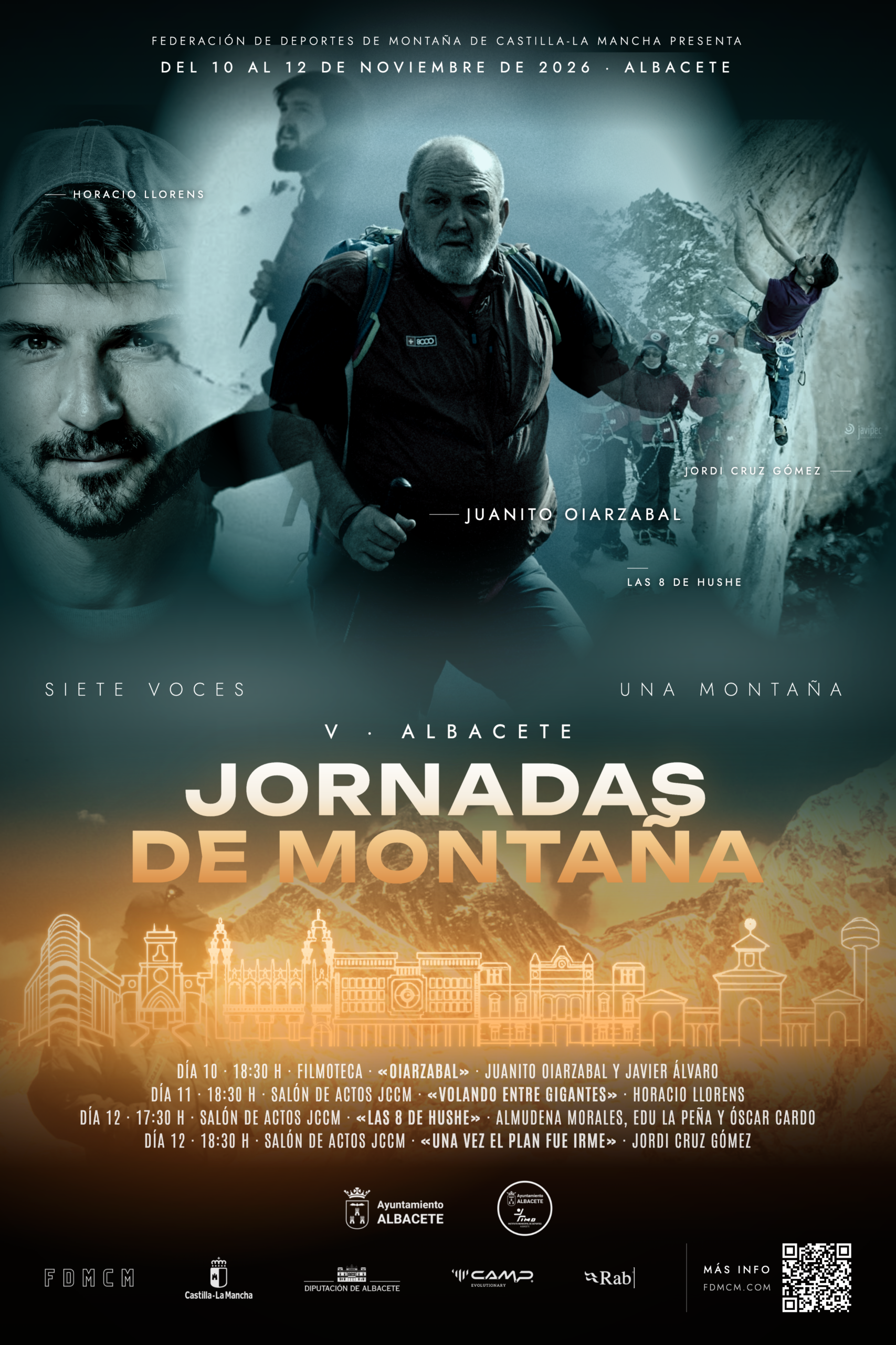 Cartel de las V Jornadas de Montaña de Albacete
